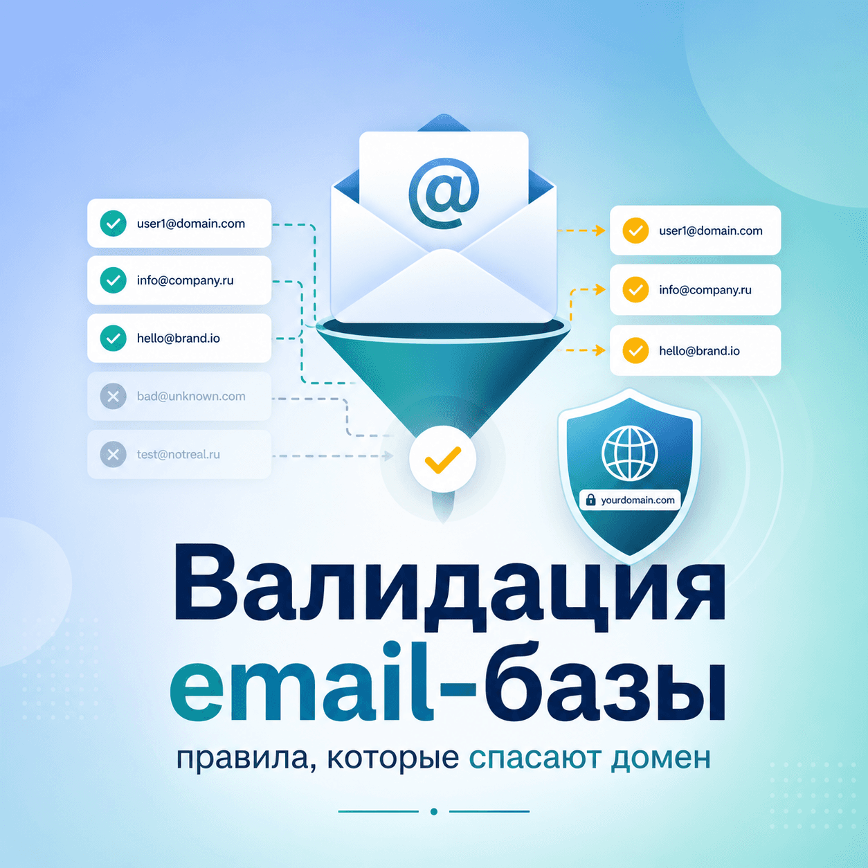 Как валидировать базу email: правила, которые спасают домен