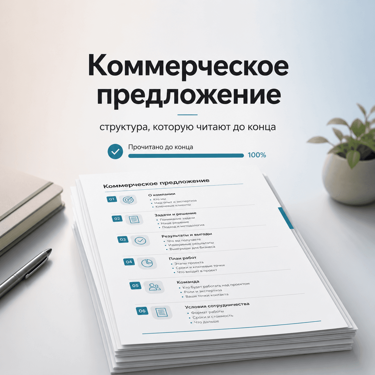 Коммерческое предложение: структура, которую читают до конца
